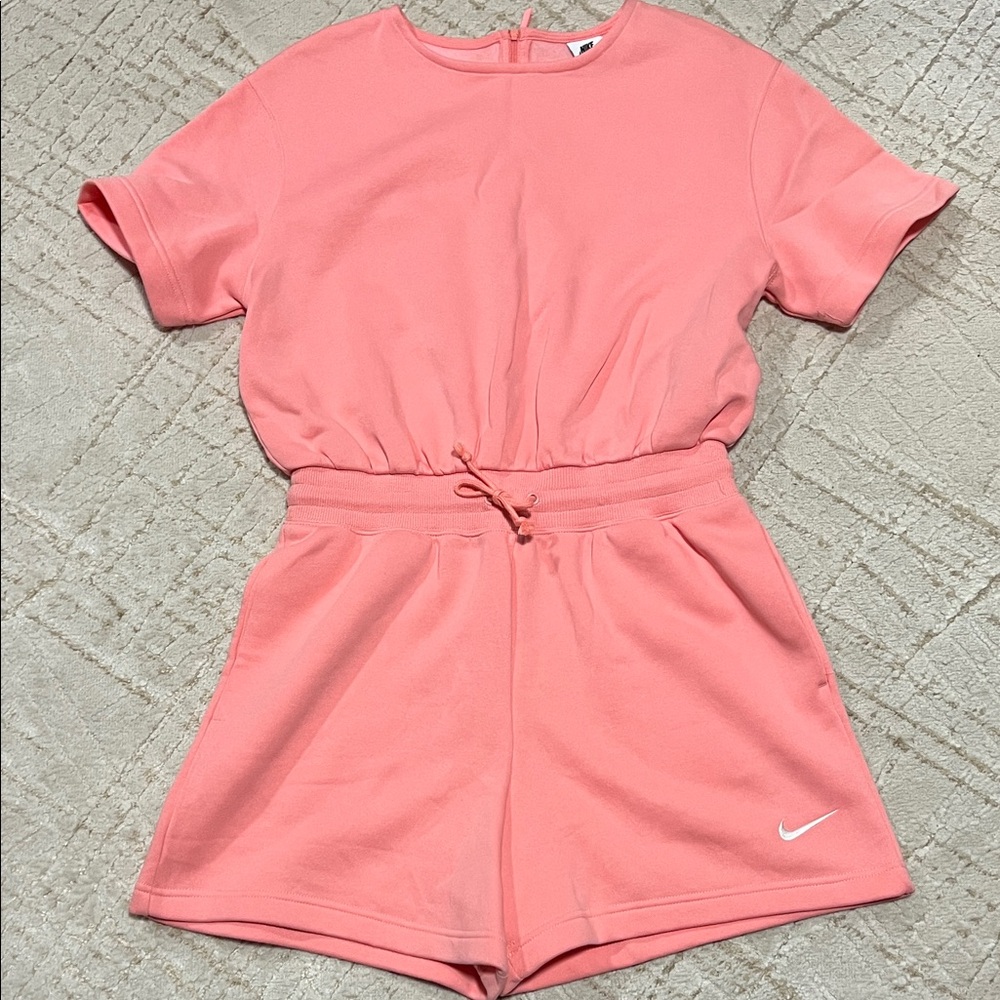 Nike Coral Short Sleeve Romper size M